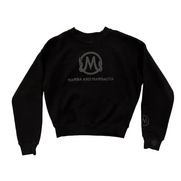 Kobe Mamba Mambacita Blackout Matte Logo Crewneck Sweatshirt Size Medium & XXL - Picture 1 of 5